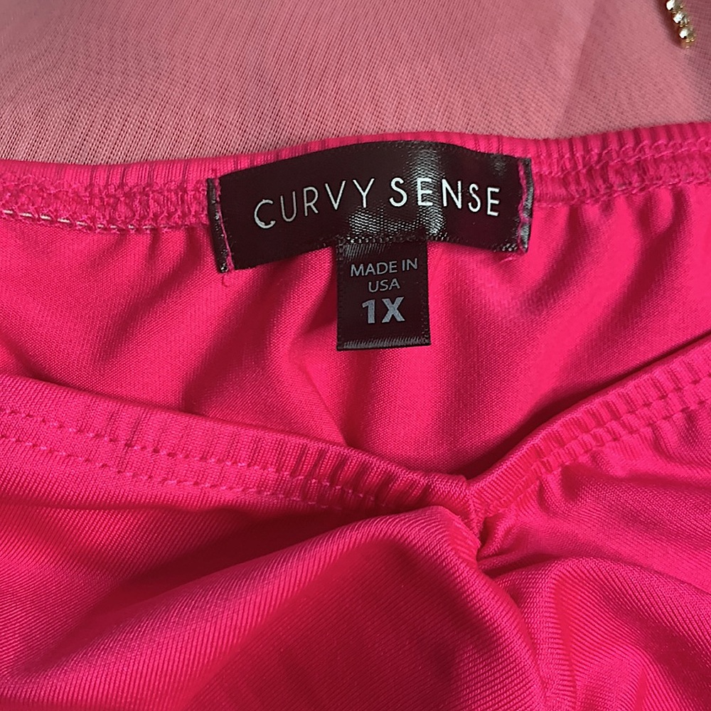 Plus Size 1X Curvy Sense Mini Dress - Picture 2 of 2